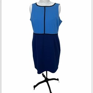 Ricki’s two tone blue colour block shift dress